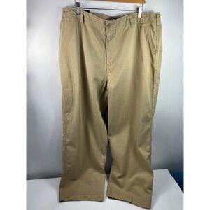 NWT George & Martha Khaki Pants Men's Sz 40X30 Brown Belt Loops Pockets
